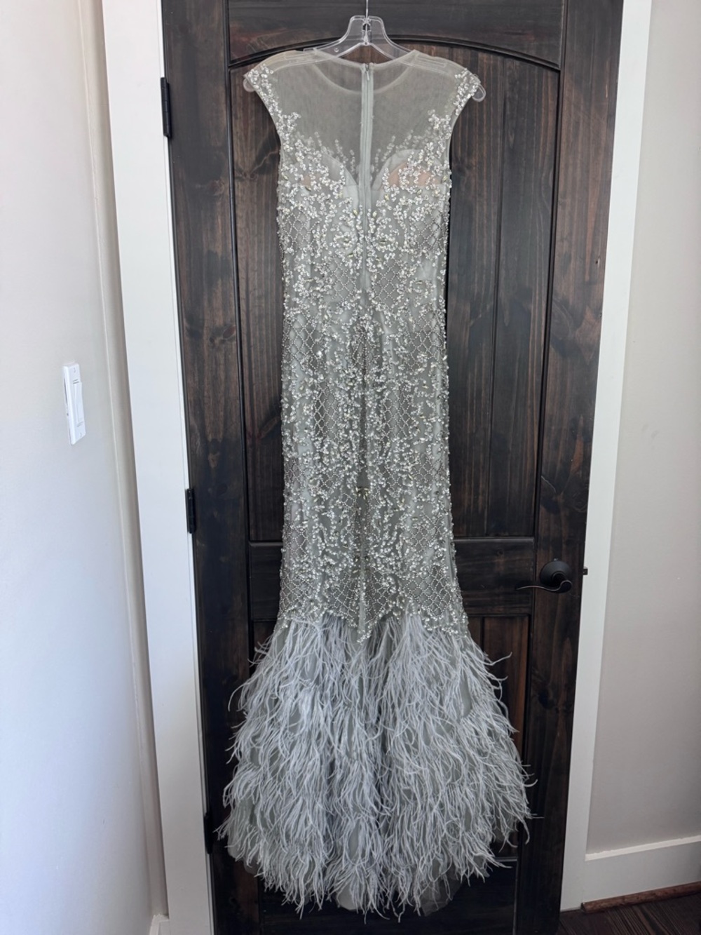 Terani Couture Feathered Gown - Picture 4 of 12